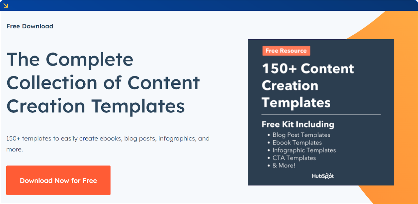 Complete Collection of Content Creation Templates by Hubspot