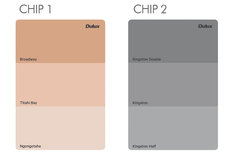 Dulux triple-colour chips