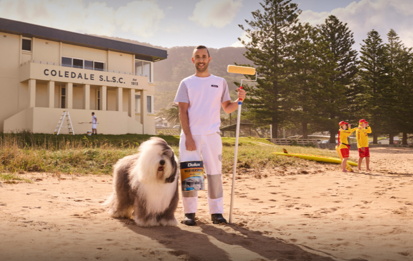 Weathershield 
Surf Life Saving Club
SLSC
Partnership
Community
Digby
Dulux Dog
Painter
Beach
Sand