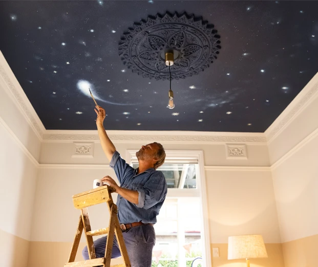 Create a starry ceiling