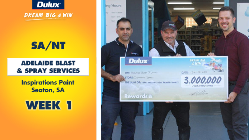 Dulux Winners of 2017 SA/NT Adelaide Blast and Spray Services