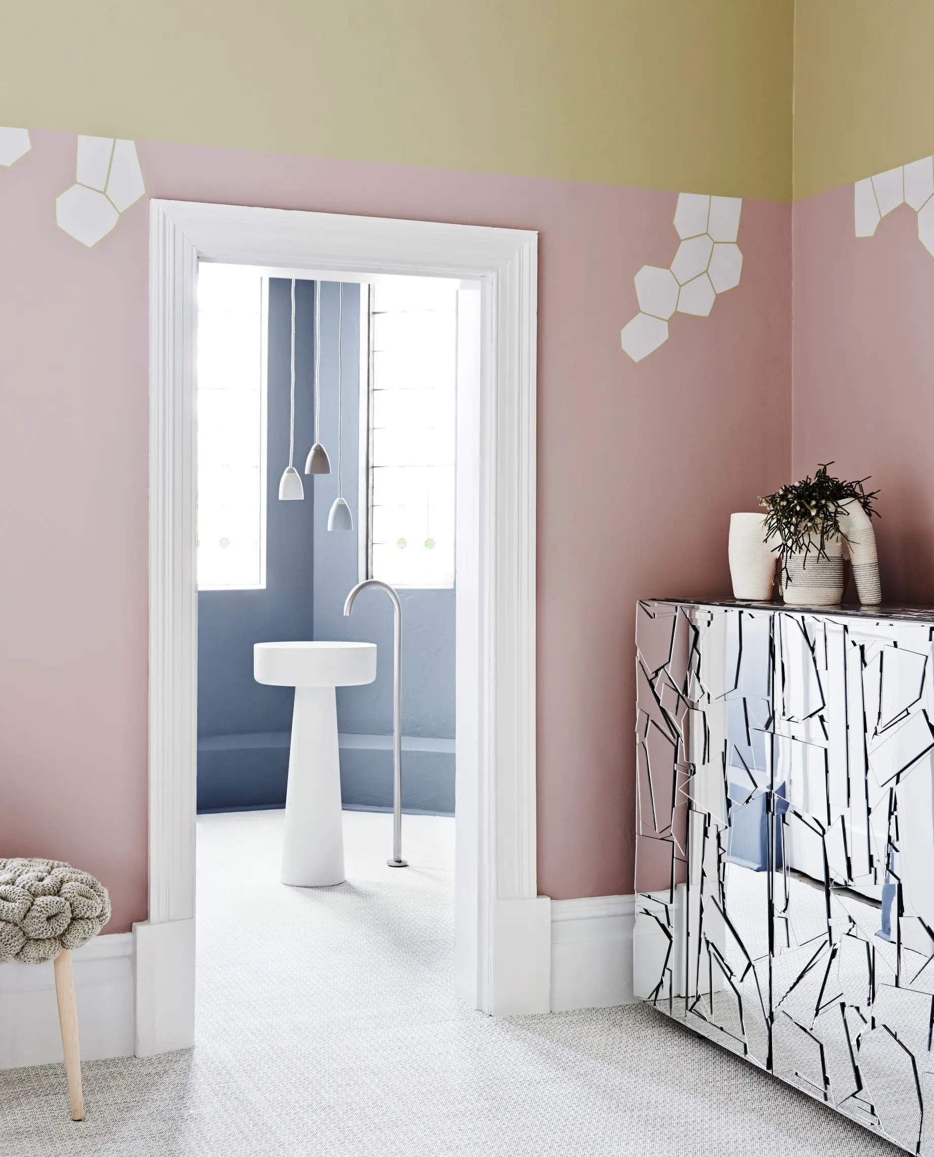  pink bedroom blue ensuite