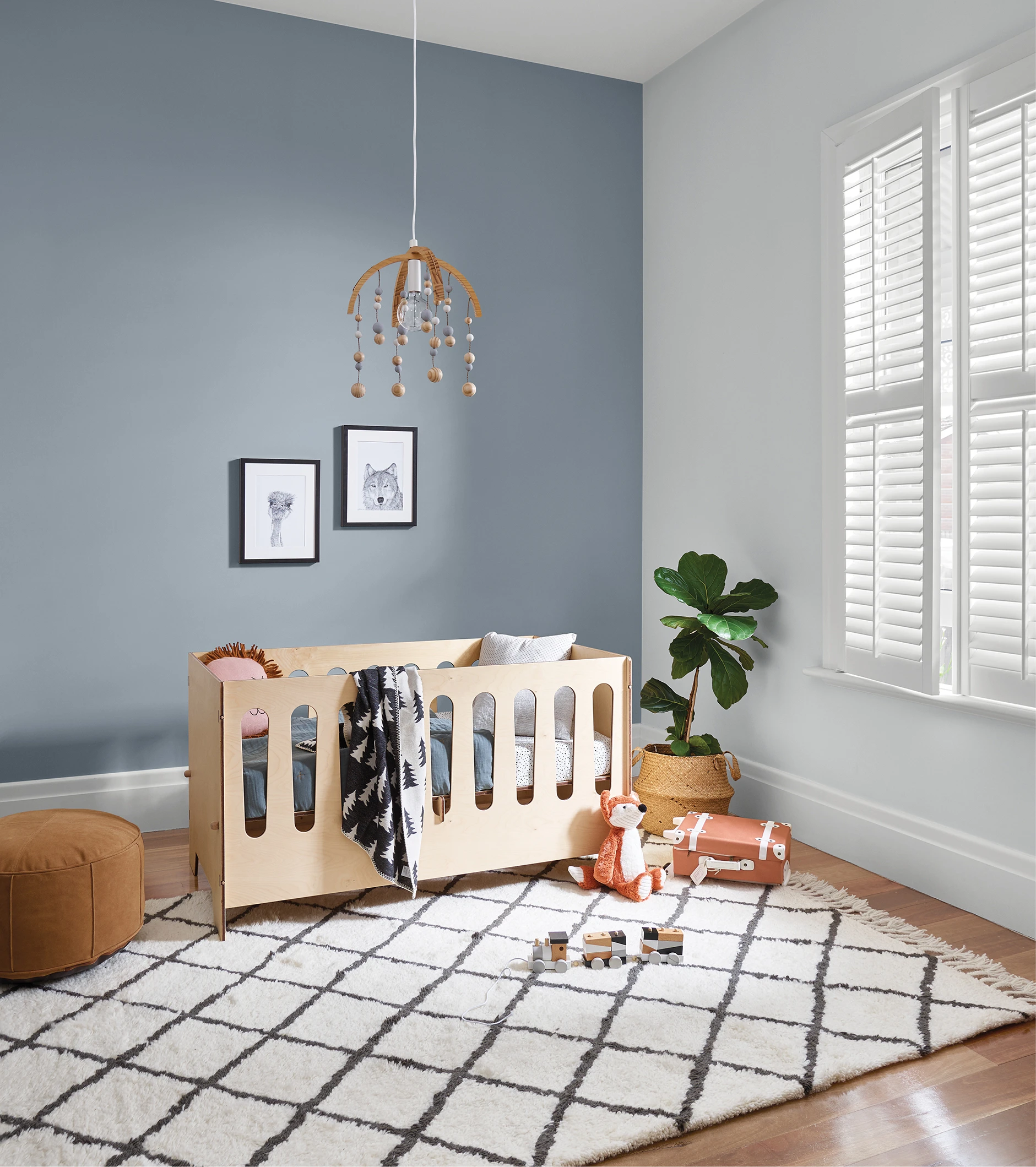 nursery with colours (walls): North Cape & St Clair Half​