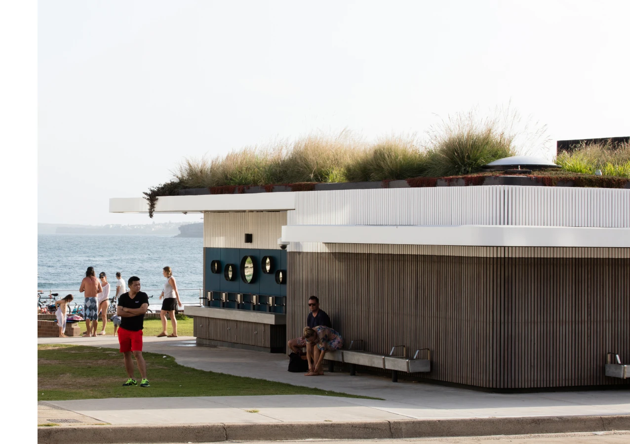 North Bondi amenities exterior, side. Image Credit: Peter Bennetts