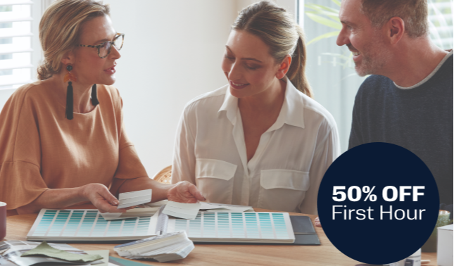 50% Off Your In-Home Colour Design Consultation*