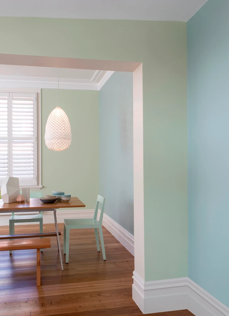 Pastel dining room. Colour Forecast 2013 - Rise palette 