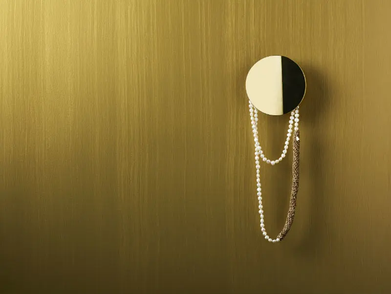 Dulux Design Gold effect featured on wall.