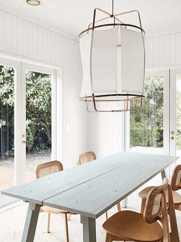 Dining room in white