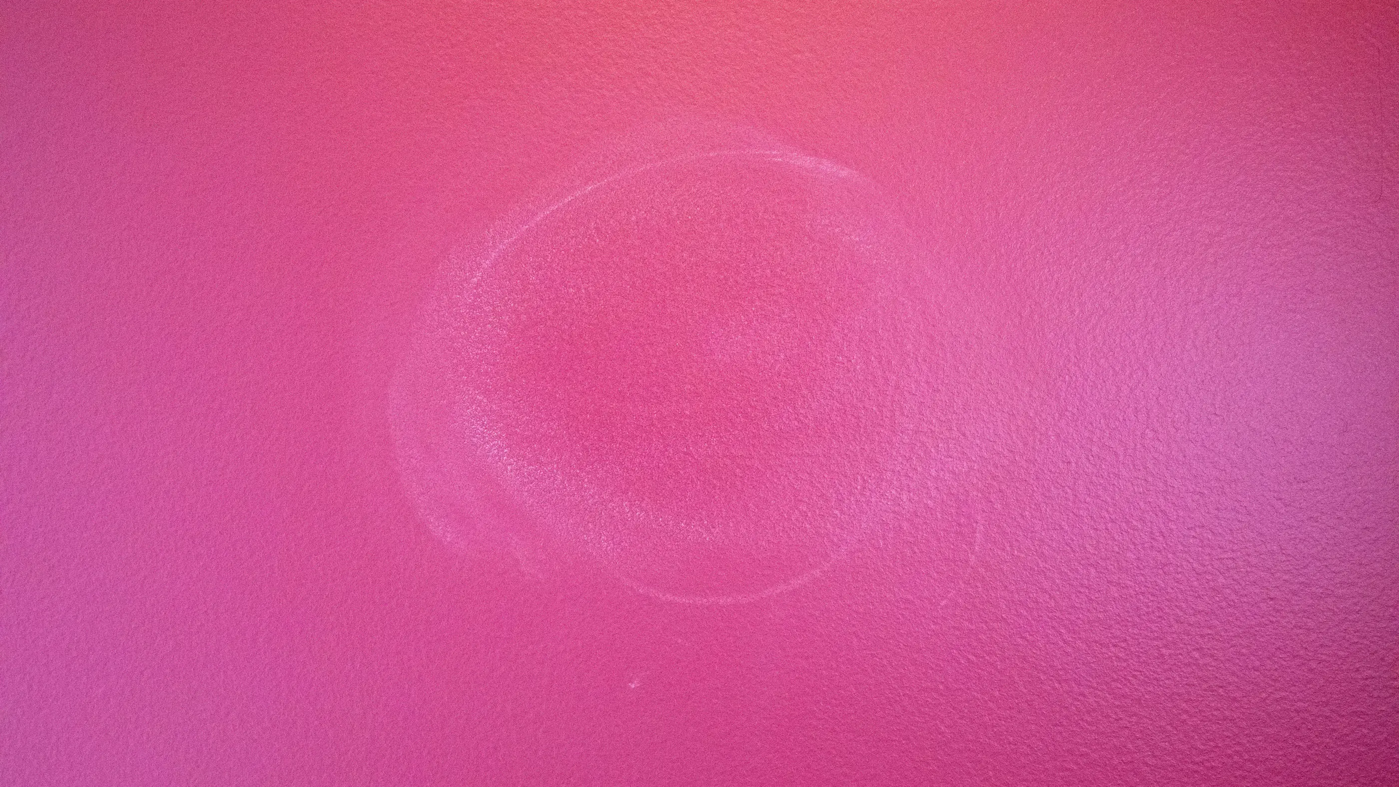 Burnishing mark on pink paint