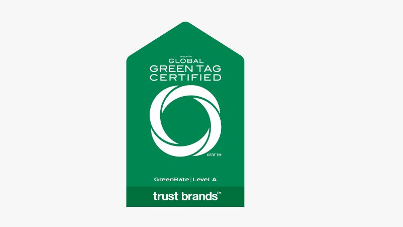 Global GreenTag™ GreenRate Level A certification for Dulux UltraAir product.