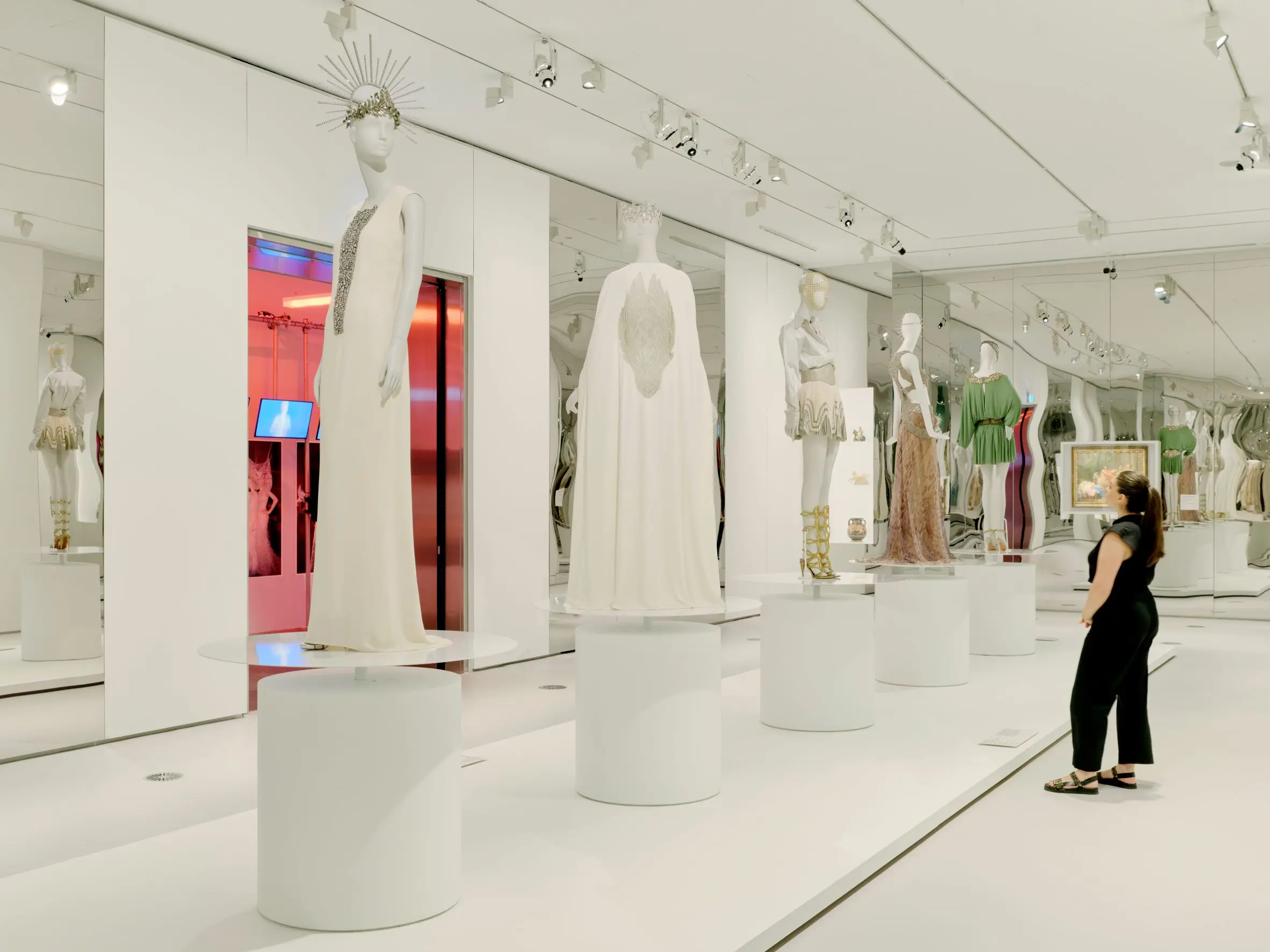 Caption required:

Installation view of Alexander McQueen: Mind, Mythos, Muse on display at NGV International from 11 December 2022 - 16 April 2023.
Photo: Tom Ross