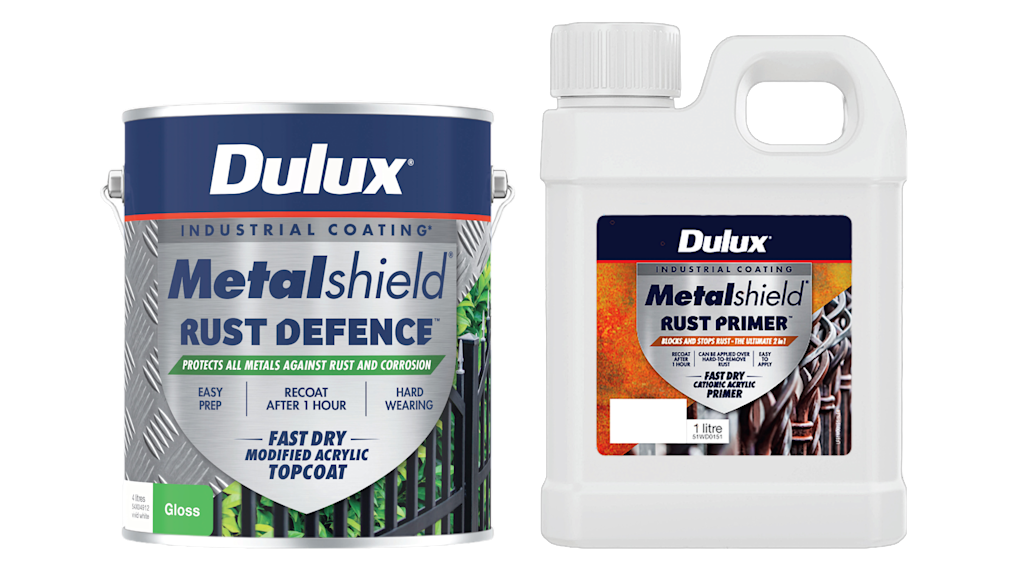 How to paint on rusted metal Dulux