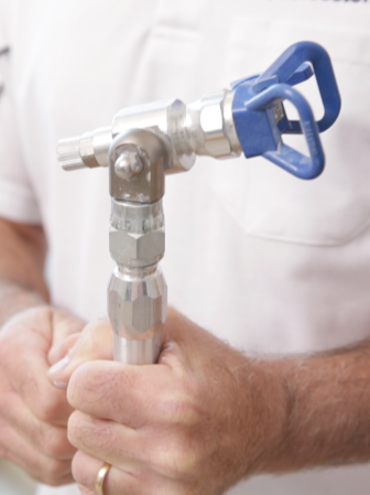 Close up of Graco CleanShot Valve