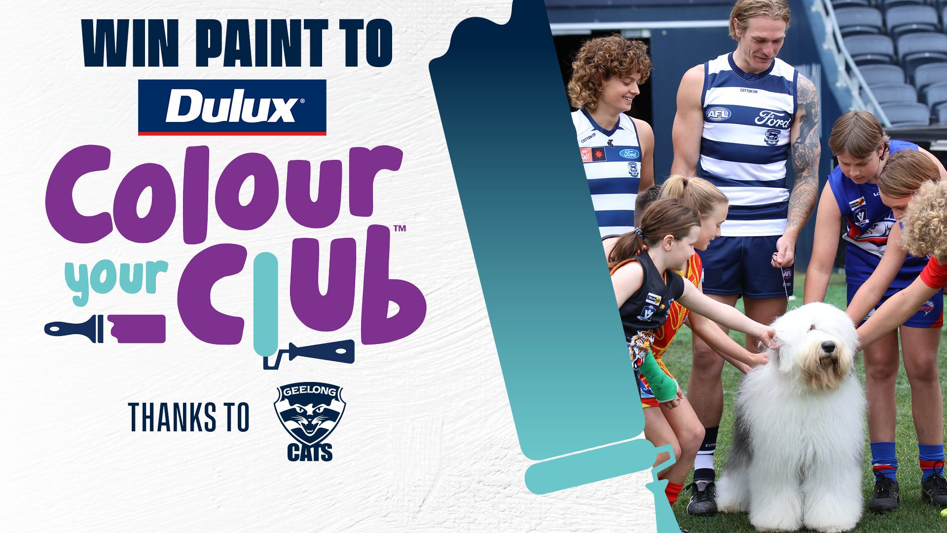 Colour your Club with the Geelong Football Club and Dulux!