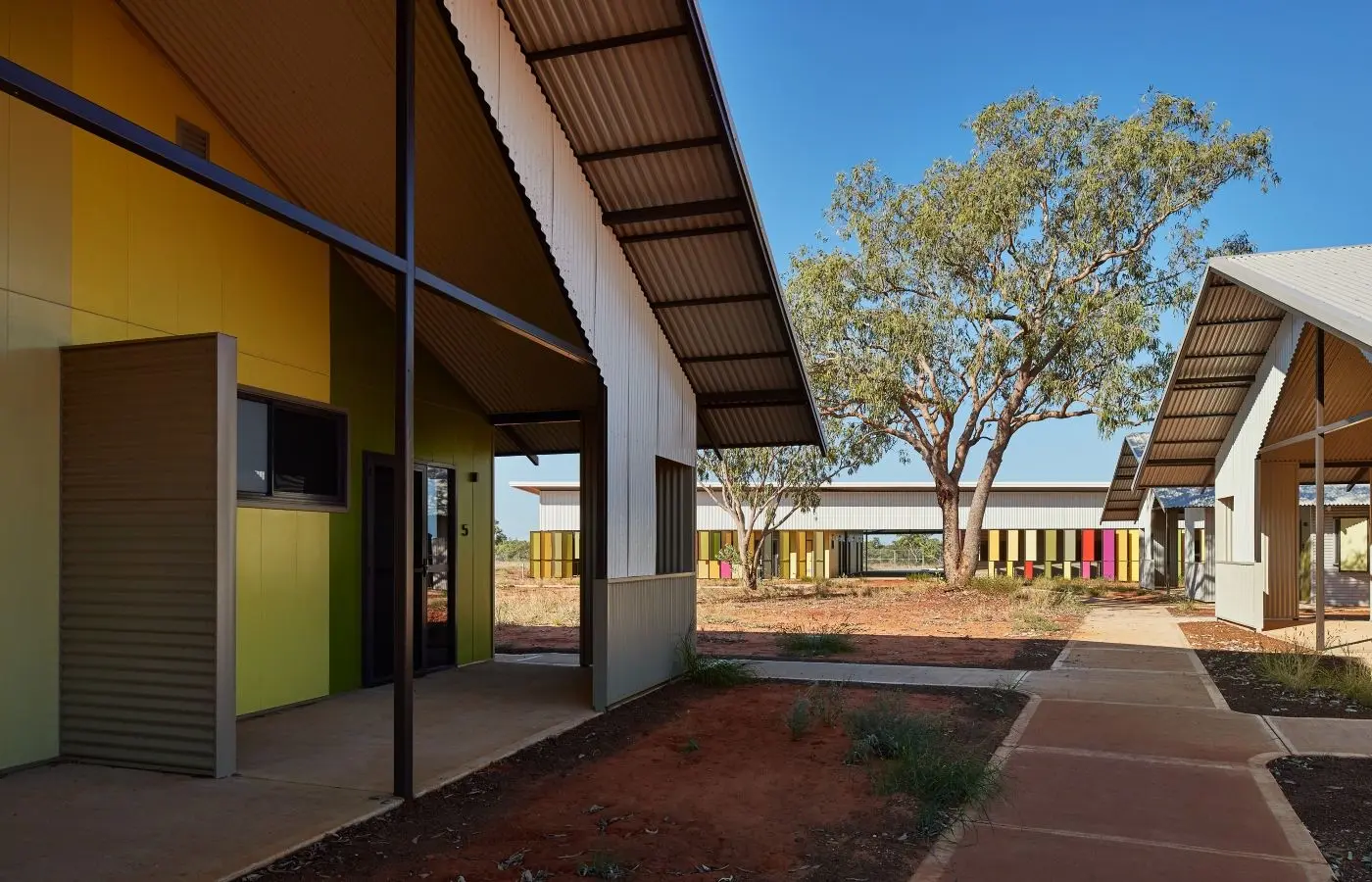 Colourful buildings at Fitzroy Crossing, outback Australia