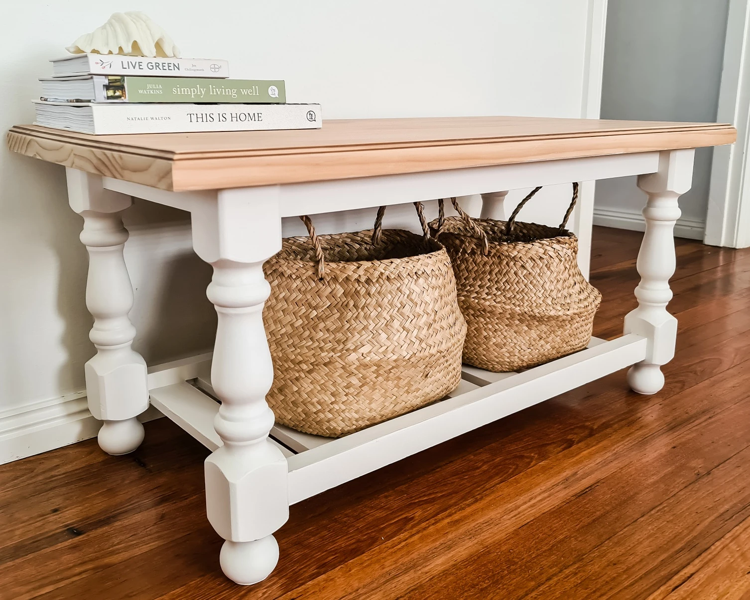 Dulux DIY Upcycled - white timber coffee table