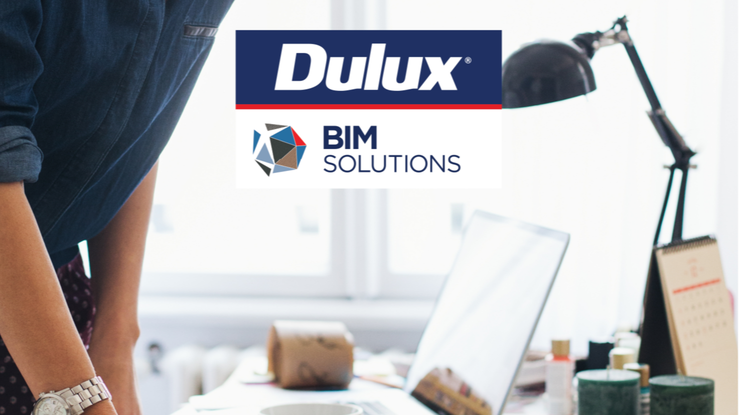 dulux BIM solution logo, desk top background.