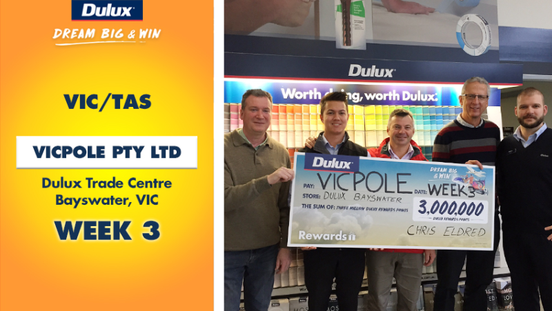Dulux Winners of 2017 VIC/TAS Vicpole