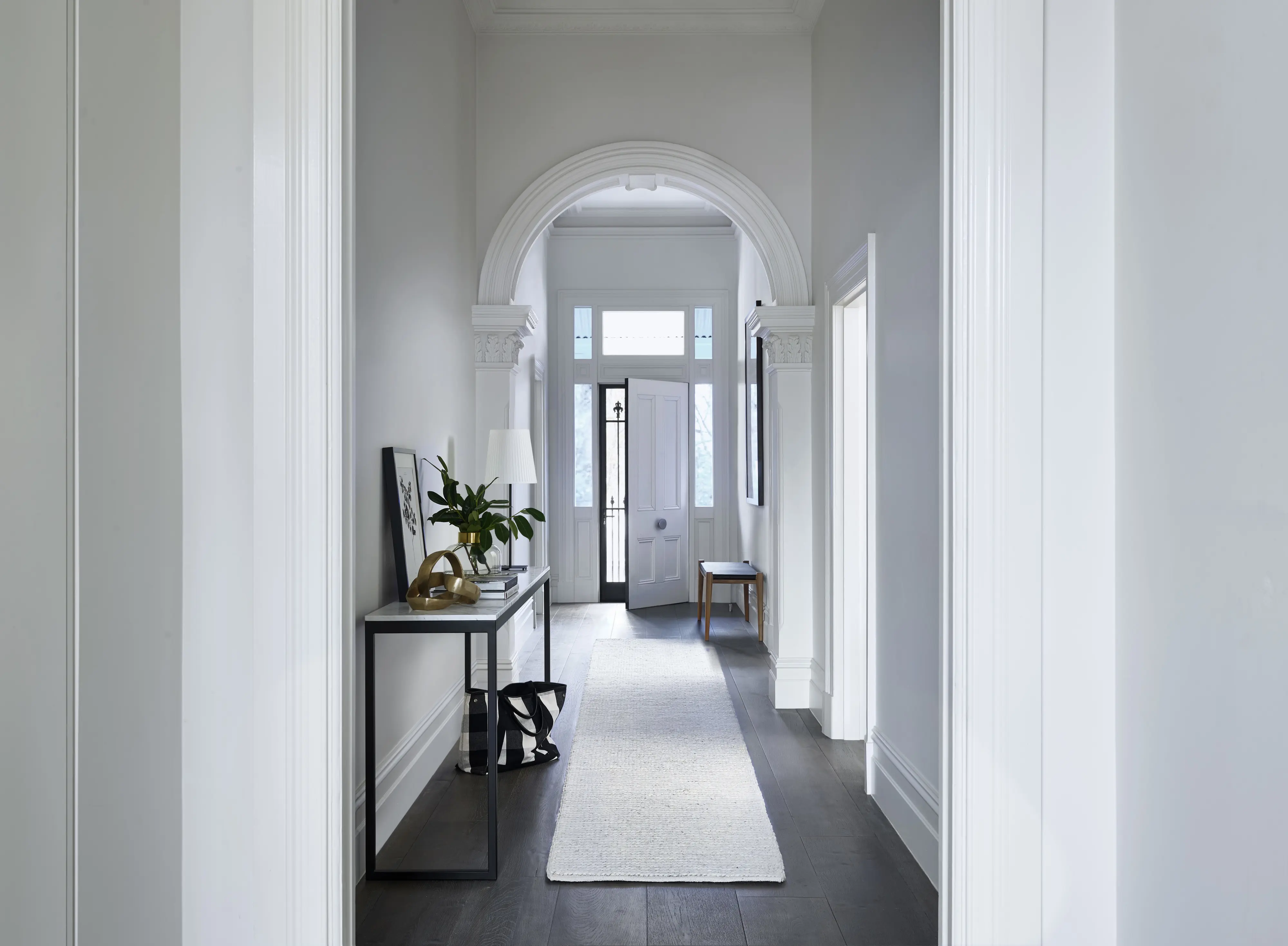 Dulux Terrace White featured on Hallway walls in home.