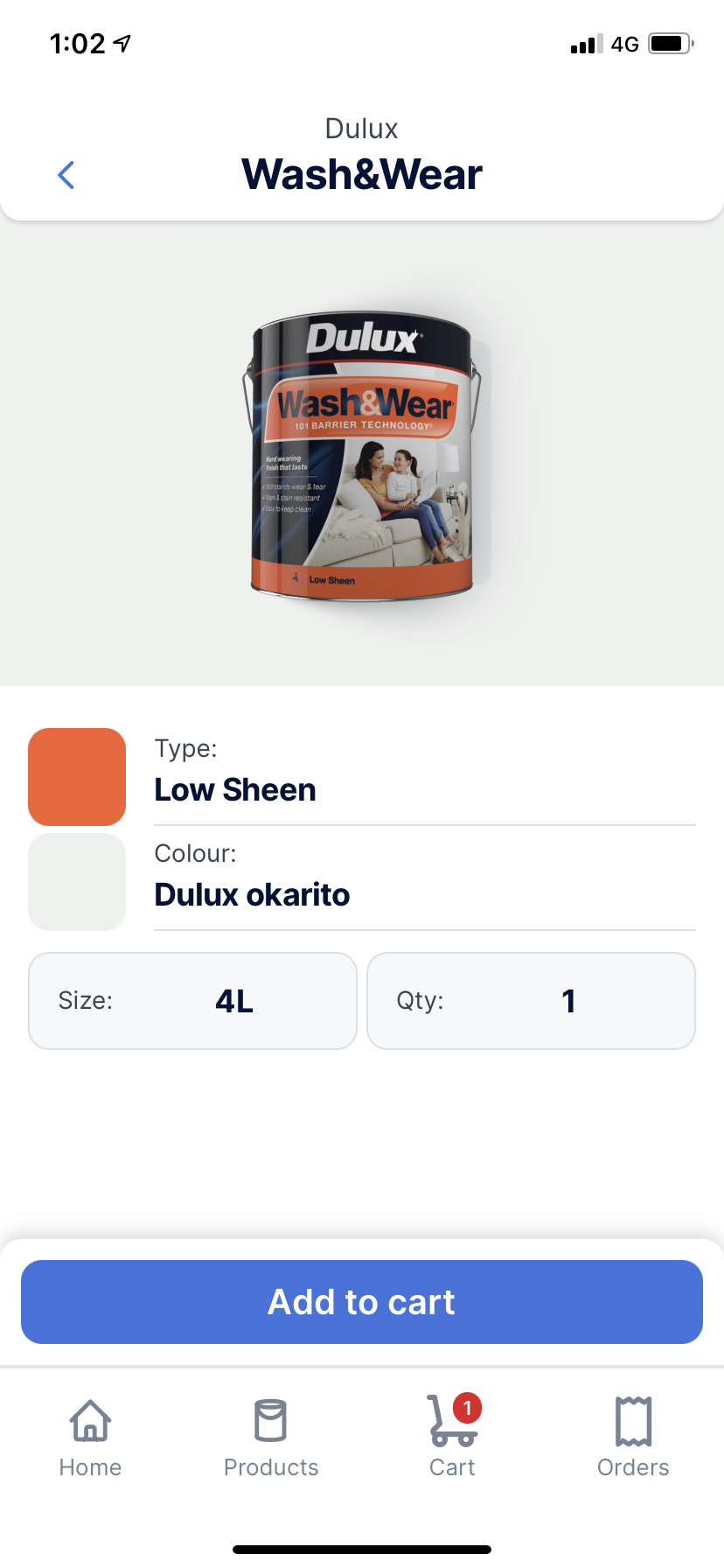 A screenshot of the Trade Direct app with Wash&Wear displayed
