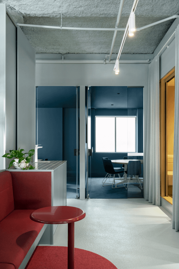 Blue offices
