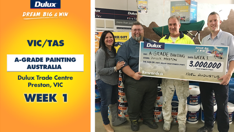 Dulux Winners of 2017 VIC/TAS A Grade Painting