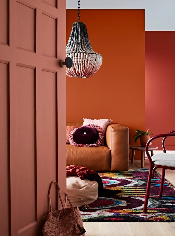 Popular interior trends, rustic colours