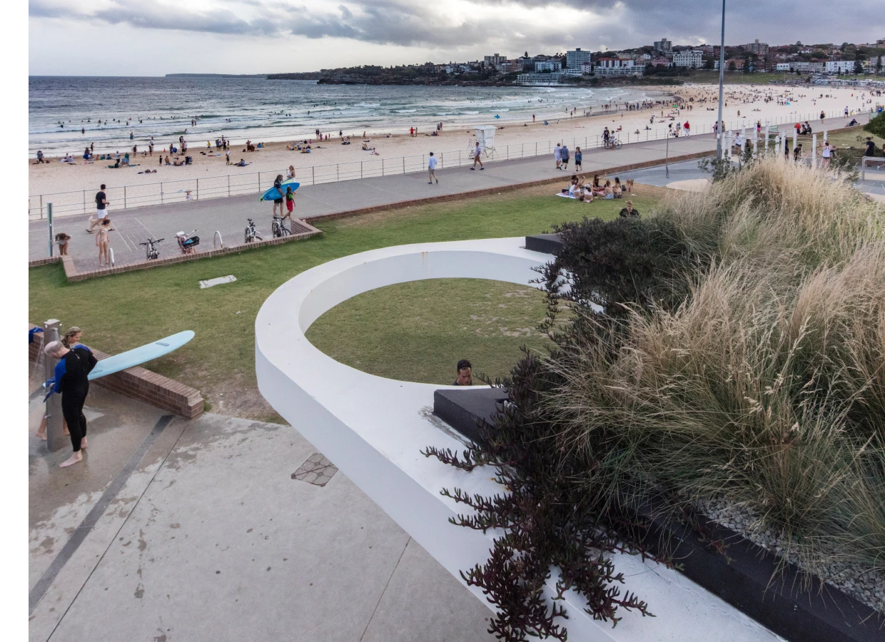 North Bondi Beach and amenities. Image Credit: Peter Bennetts