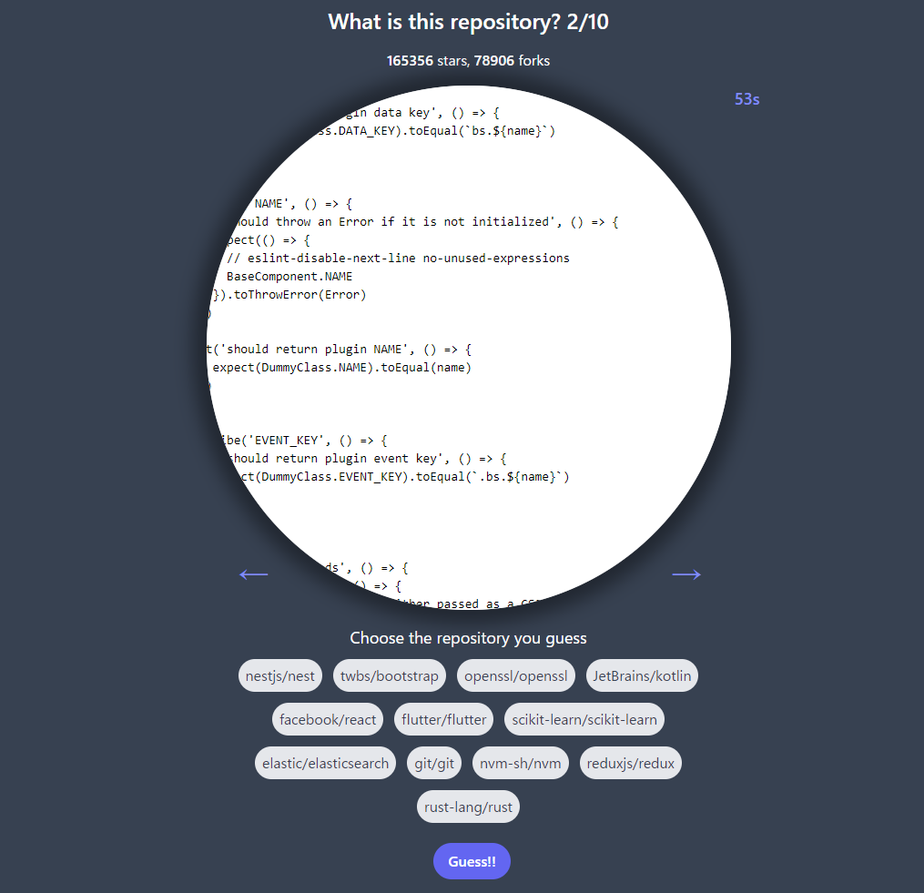 ➀github-guessr.bootstrap