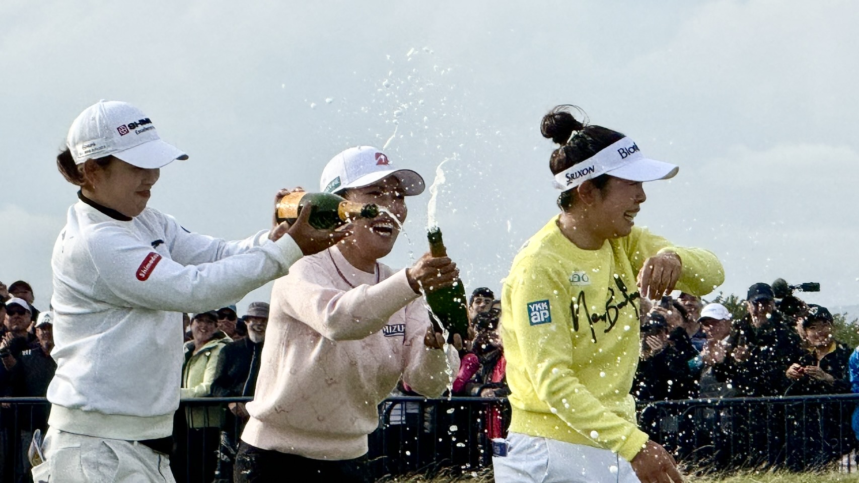 全英優勝 山下美夢有プロ 勝みなみプロ サイン入りキャップ 全英女子オープン】山下美夢有、初優勝に「ここまですごく長かっ