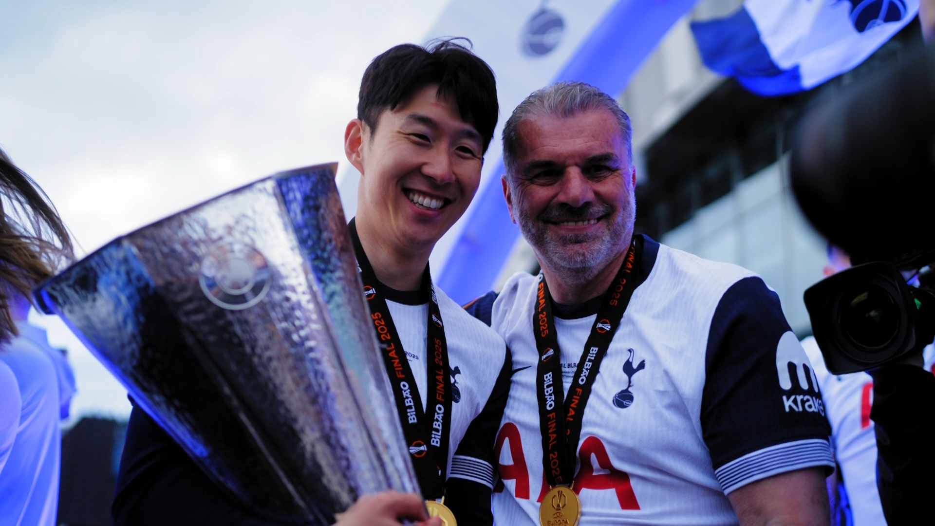 ヨーロッパリーグ優勝パレードでの一幕