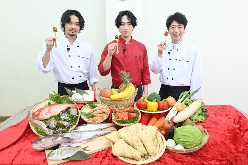 宮舘涼太vs磯村勇斗がエレガントに大和芋掘り対決!?Snow Man深澤辰哉に料理をお届け