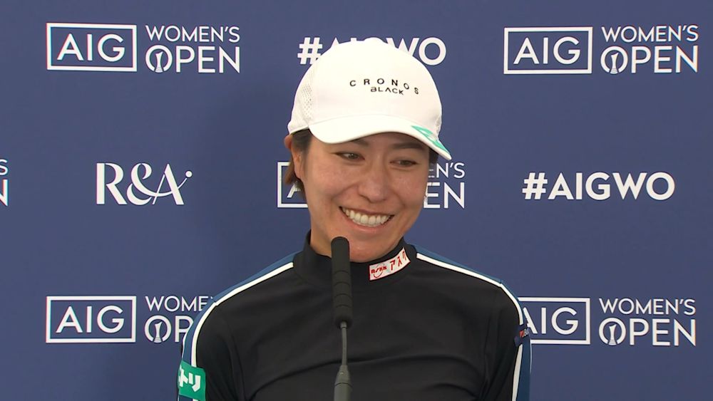 「諦めずにやってきた」岡山絵里、久々の全英で好スタート 大会前には腰痛長引くも今は「元気」|AIG女子オープン(全英女子)
