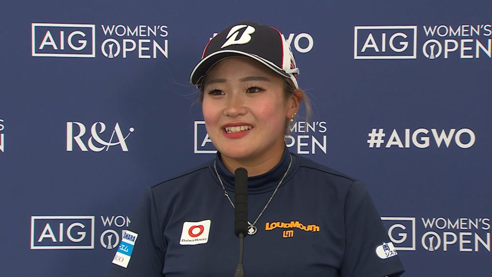 初出場の桑木志帆「風も味方につけられた」4位と好スタートも全米女子OPの経験胸に「気を引き締めたい」|AIG女子オープン(全英女子)
