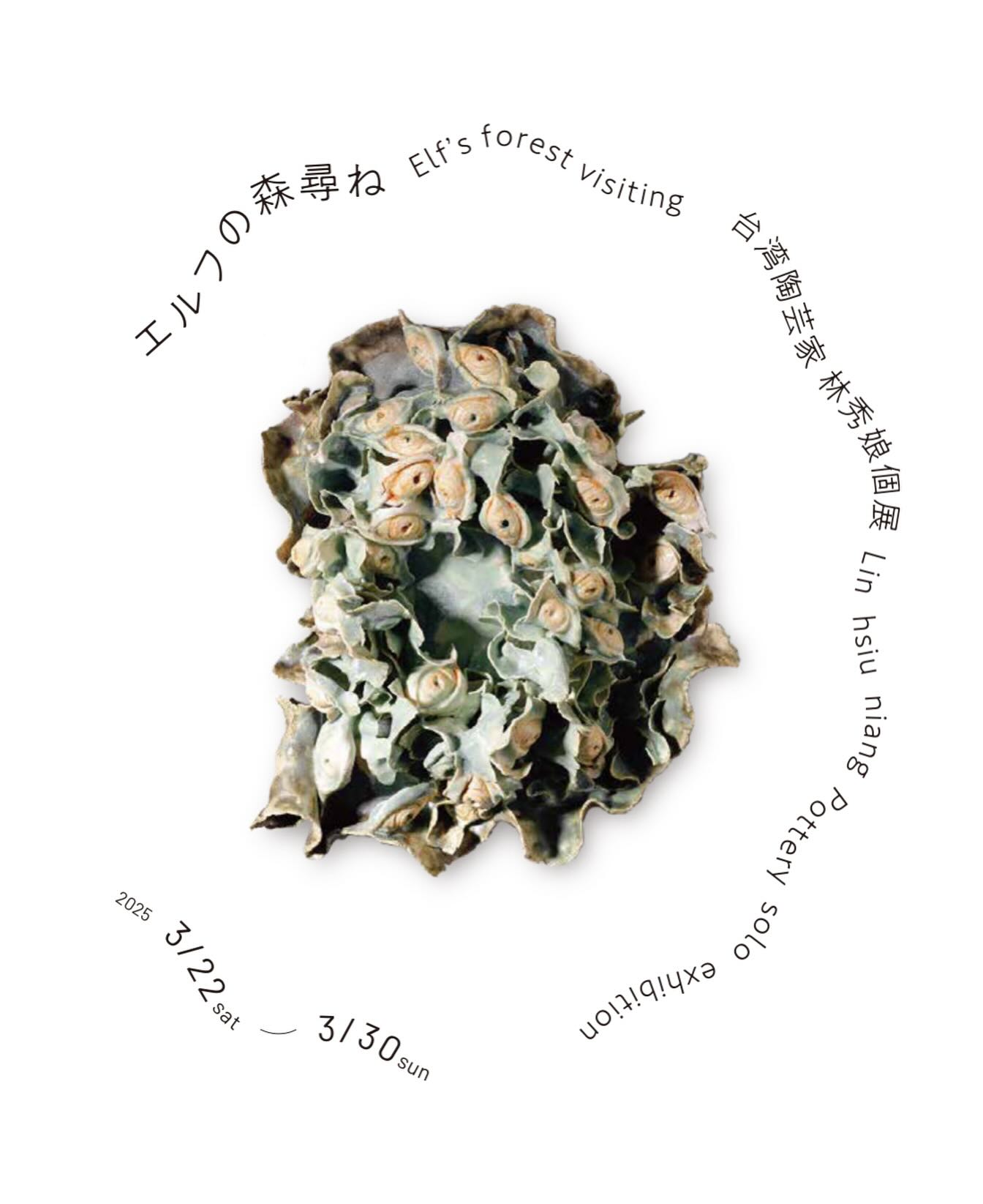 エルフの森尋ね -台湾陶芸家 林秀娘個展-」 （Gallery Biga） ｜Tokyo