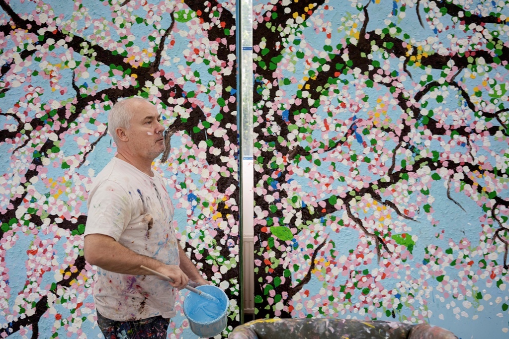 ダミアン・ハーストの「桜」が今春来日。国立新美術館で3月「ダミアン 
