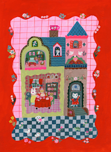 北岸由美　原画 北岸由美 作品展「アニマルクラブ」@CEDOKzakkastore 2023年6月