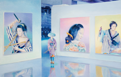 斎藤研、「花」、希少な額装用画集より、新品高級額装付 斎藤研 展 （ギャラリー椿 / GT2） ｜Tokyo Art Beat