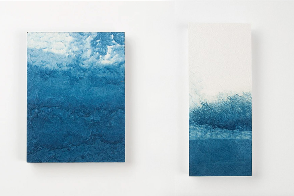 藤森美恵子 「阿波藍染め和紙 作品展」 （東京ミッドタウン） ｜Tokyo