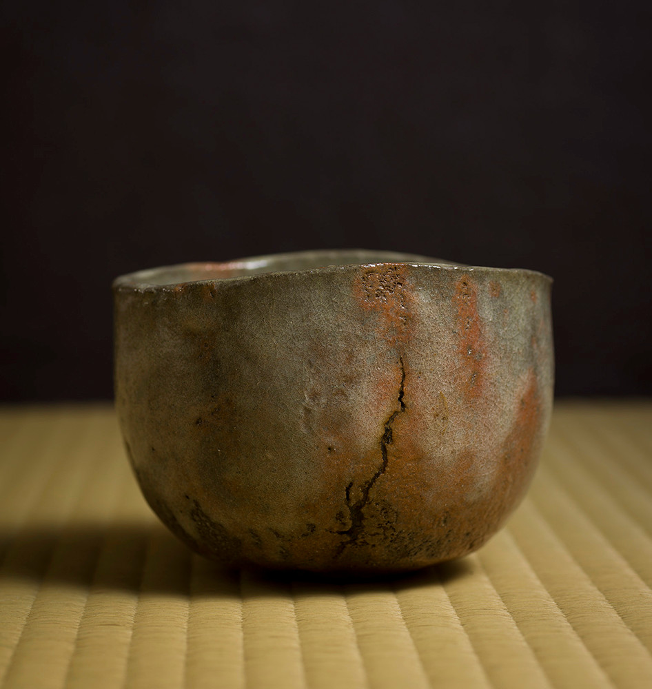 渋谷黒田陶苑購入 新佳三「伊賀窯変茶碗」検新歓嗣 