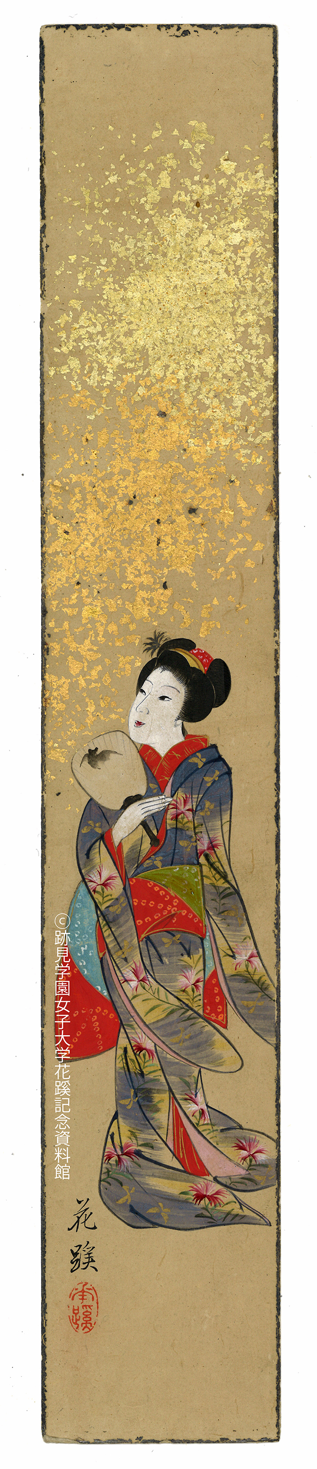 日本画 短冊 6点セット　跡見花蹊　一門 没後100年 跡見花蹊」 （跡見学園女子大学花蹊記念資料館） ｜Tokyo