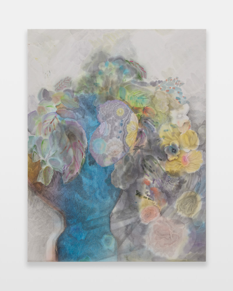 「暗花」 日本画作品 染谷悠子 「野花の中にあなたを見る」 （小山登美夫ギャラリー天王洲