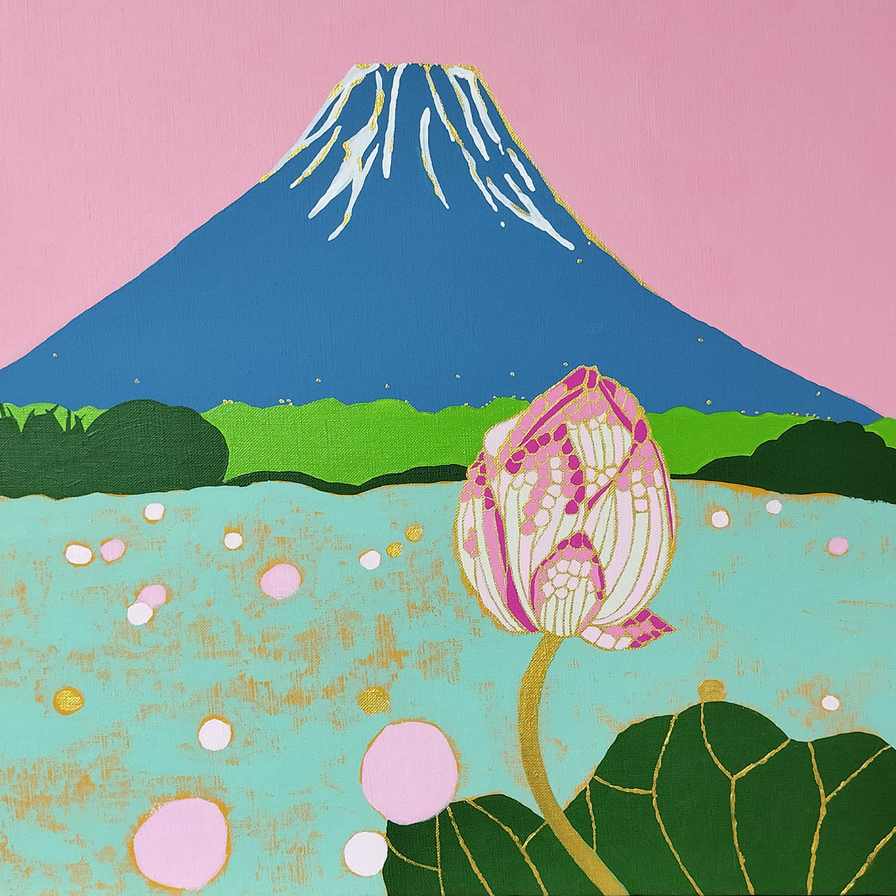 A2✨白龍と富士山 ✨ No. 10 虹の不死鳥No.5 【 宇治るぽさま専用】 那須香オリ 「富士山巡り」 （OM Art×Music Gallery） ｜Tokyo Art Beat