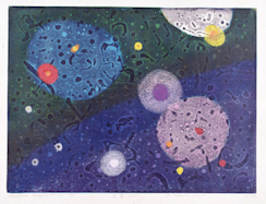 萩原英雄 星降る夜 木版画 78/200 直筆サイン 萩原英雄｢星月夜 No.1｣ | 山田書店美術部オンラインストア