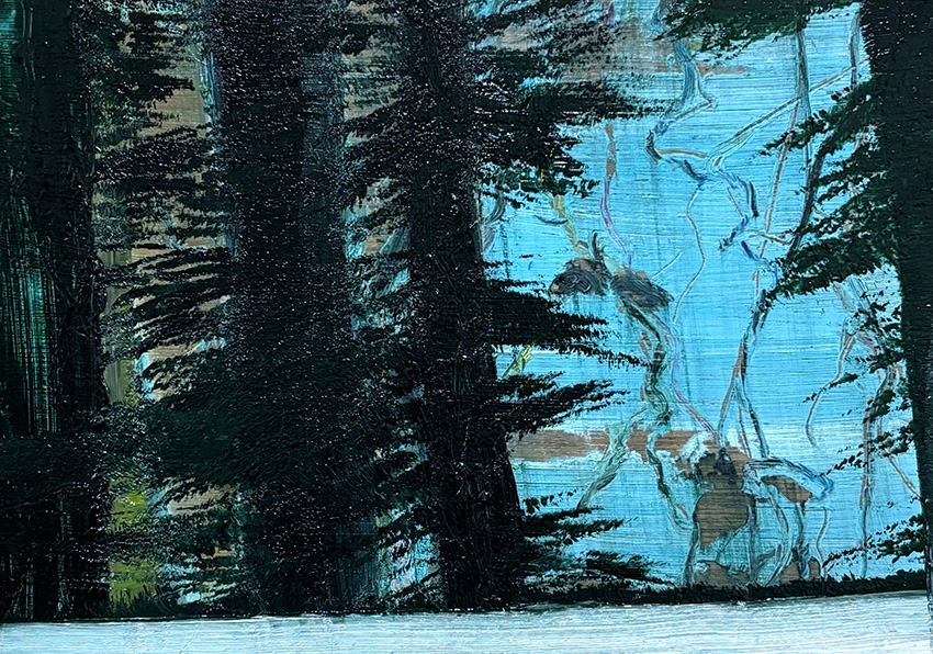 神秘的な水曜日　版画　1/5　限定5部　絵画 水面を覗く」 （下北沢アーツ） ｜Tokyo Art Beat