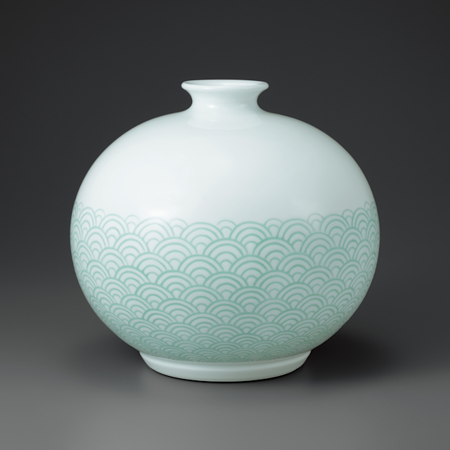 アート作品 版画 花瓶とハート （アート作品 版画 花瓶とハート（花の  