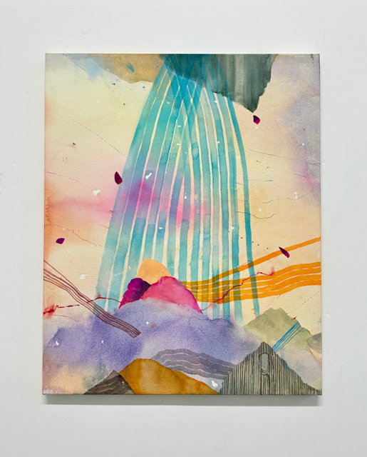 絵画 シルクスクリーン版画＋複合技法版画 額装品（シルク