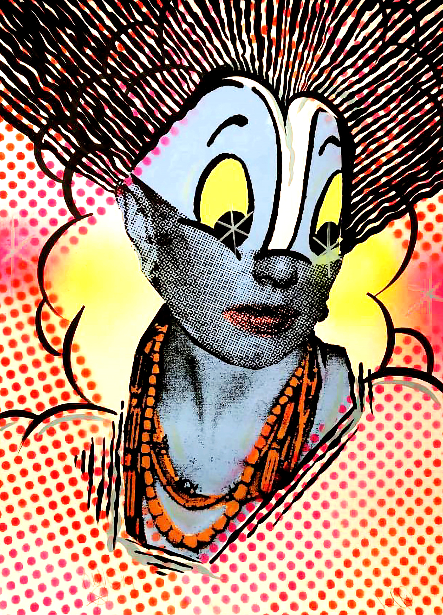 Vinnie Nylon（ヴィニー・ナイロン）原画 Vinnie Nylon + A.CE 「FACE TO FACE」 （WISH LESS） ｜Tokyo Art Beat