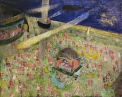 copy painting 歌川国芳 Kuniyoshi 「曲亭翁精著八犬士随一