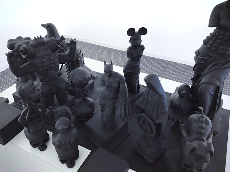 希少一点物 鬼フェード リアルワーク味 漆黒ダブルニー 小さめサイズ シルエット SAINT MICHAEL/DOUBLE KNEE / DACK / BLACK